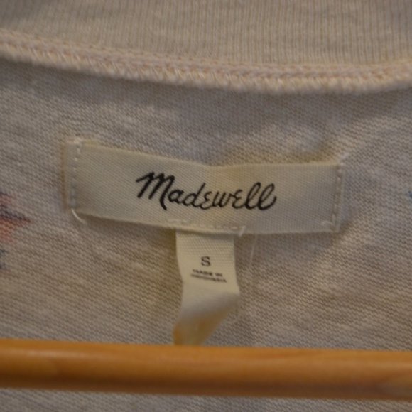 Madewell Knot-Front Tee in Hawaiian Hideaway Size S - Picture 6 of 6